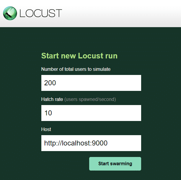 Locust UI