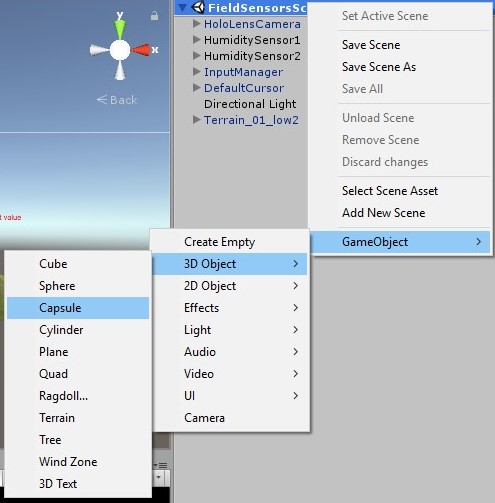 Add Capsule Game Objects to Scene