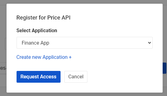 Request access to the API